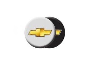 Satz Radnabendeckel Chevrolet silber