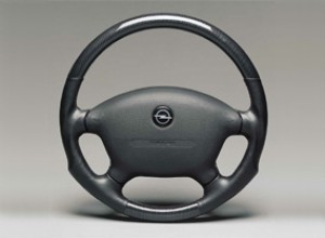 Lenkradkranz im Carbon-Look/Leder schwarz