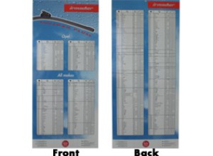 Übersichtstabelle Flachblattwischer