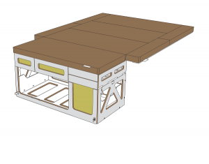 Schlafmodul in Farbe 104
