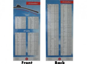 Übersichtstabelle Flachblattwischer