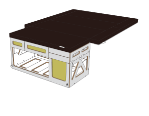 Schlafmodul in Farbe 57