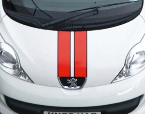 Twin-stripe decals