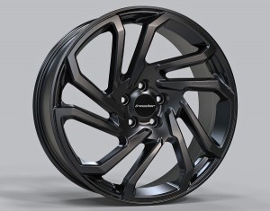 Set of Hydra Star Black Design 20-inch alloy wheels