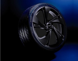 Wheel kit Heli Star design black (18 inch) with winter tire