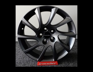 Light alloy wheels kit in Turbo Star black design (17 inch)