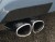 Rear silencer / exhaust cover for twin taile pipe (left)