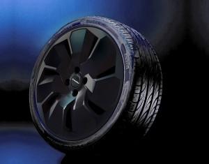 Wheel kit in Cosmo Star Black design (19 inch) with winter tire