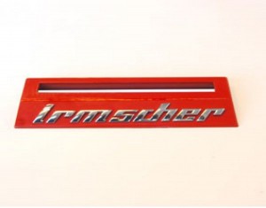 Wheel tender with Irmscher logo (red)