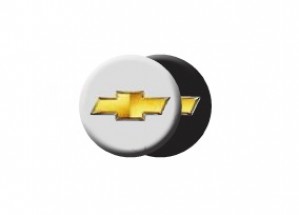 Satz Radnabenabdeckung schwarz mit Chevrolet Logo