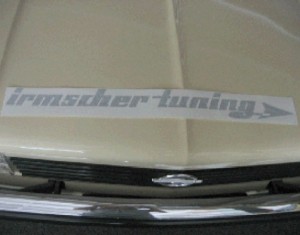 Aufkleber Irmscher Tuning 8 x 74,5 cm 