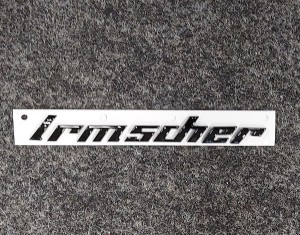 Irmscher Schriftzug Black